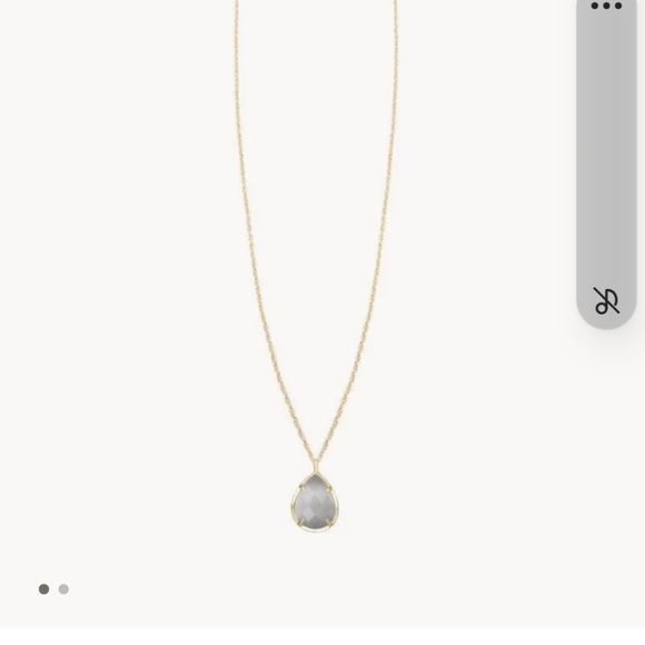 Kendra Scott Kiri Necklace Slate Gold 14K Plated - Picture 8 of 8